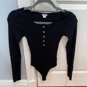 Black garage bodysuit